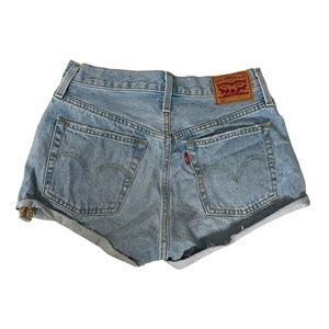 LEVI’S Women’s Cut Off Denim Shorts Blue 27